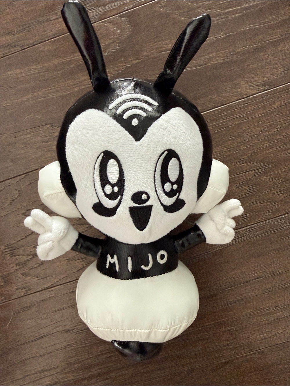 Mijo Plushie from Nico Salazar’s Future Fantasy Delight Meow Wolf Cyber Cafe